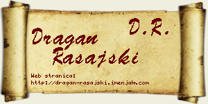 Dragan Rašajski vizit kartica